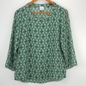Cabi Jade Floral Chiffon Blouse